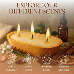 Dough Bowl Candle Company bougie allumée en salon créant ambiance cosy sans parfums artificiels