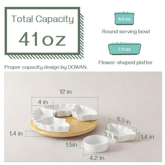 DOWAN bol central detail, pratique pour dips et condiments