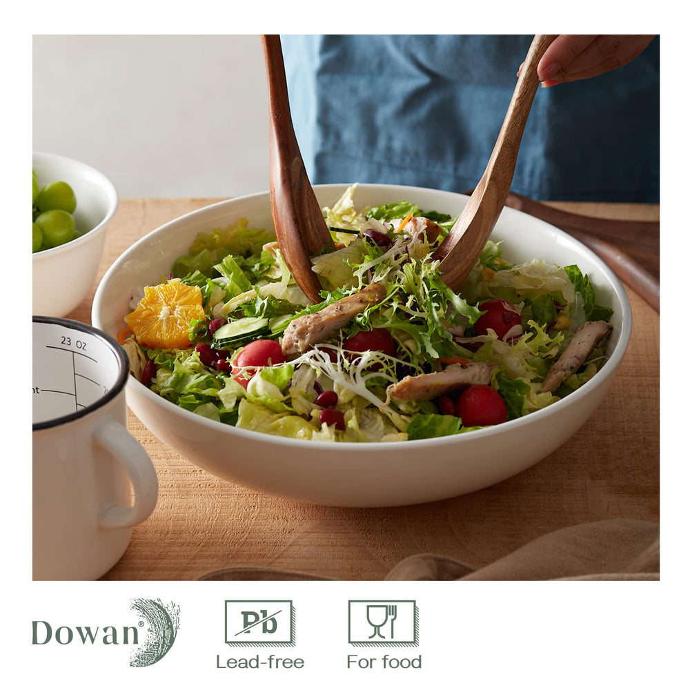 DOWAN bol en usage avec salade généreuse mettant en valeur capacité pour repas convivial