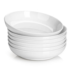 DOWAN bol face ensemble six blanc naturel pour service élégant