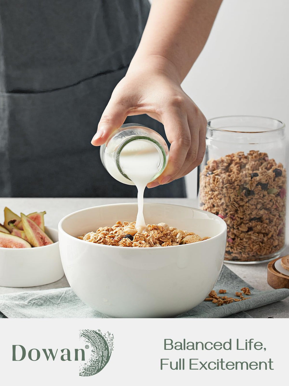 DOWAN gros plan porcelaine résistante montrant la texture durable