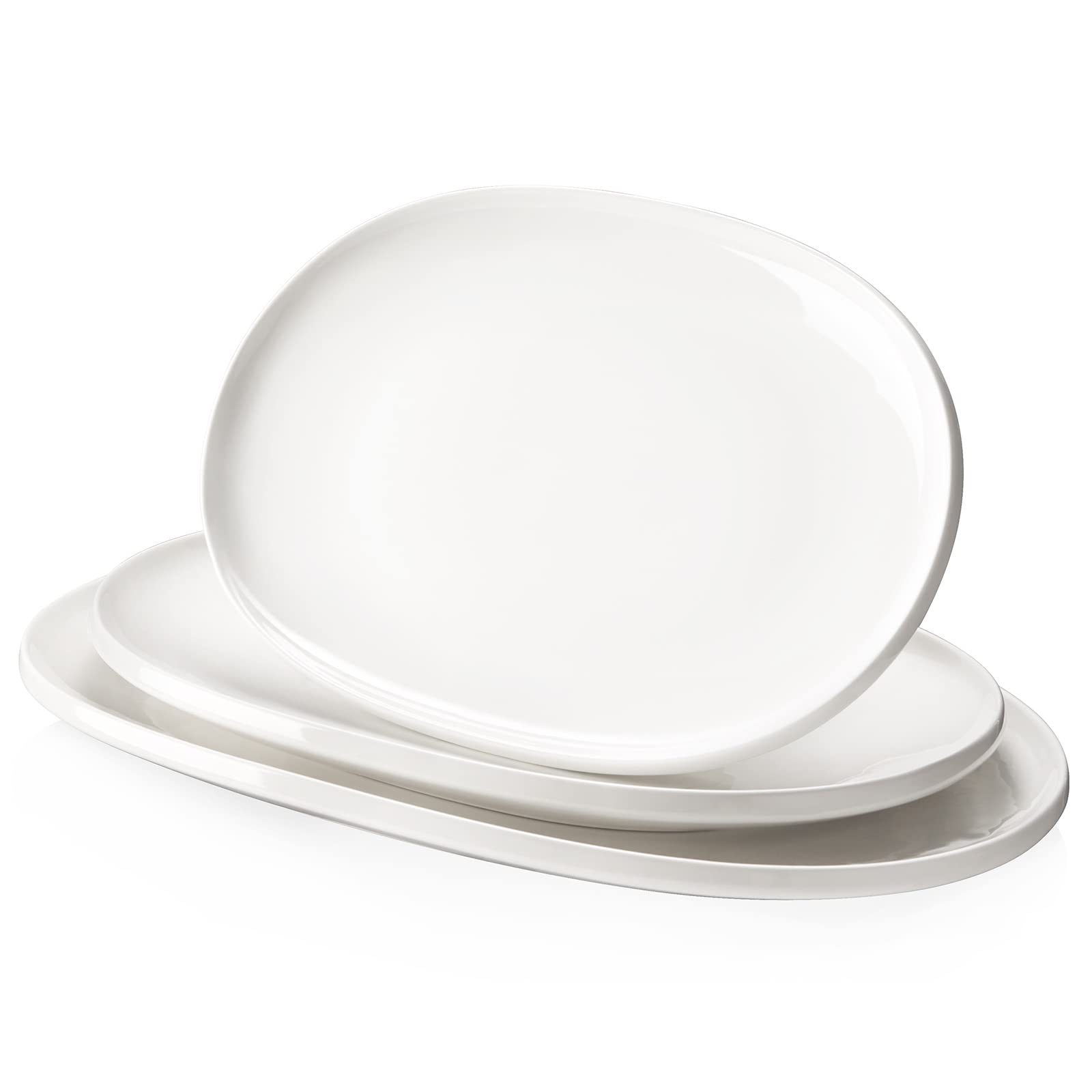 DOWAN ensemble de trois plateaux ovale vue avant élégant et pratique