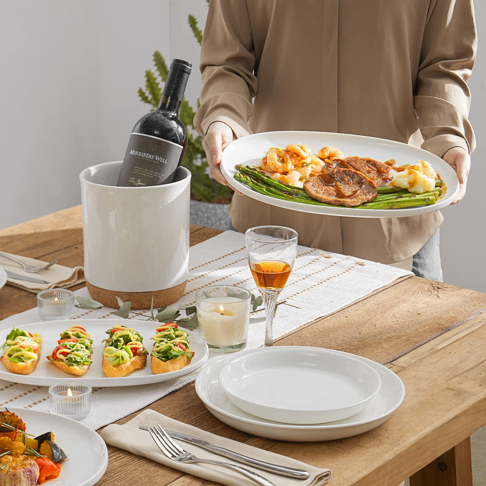 DOWAN plateau en usage pour servir plat principal lors d’un repas