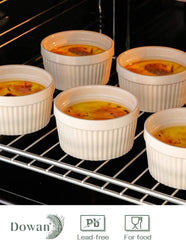 DOWAN ramekin utilisé pour crème brûlée avec caramélisation parfaite