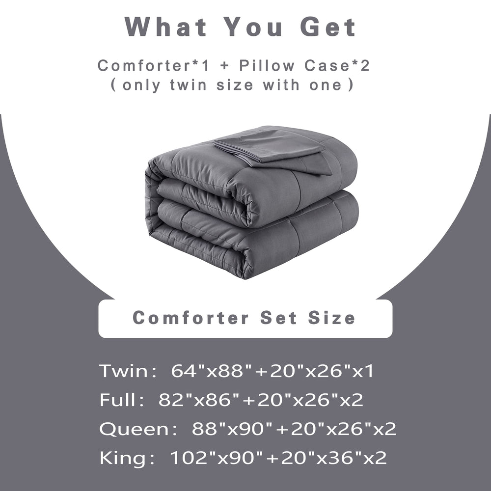 DOWNCOOL comparaison taille avec mètre montrant dimensions 82x86 pouces