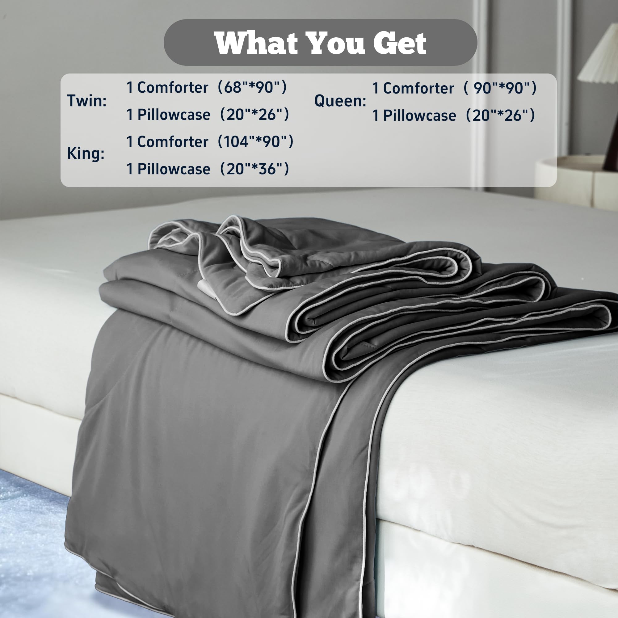 DOWNCOOL couette en usage sur lit double pour nuits plus fraîches