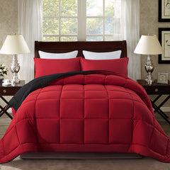 DOWNCOOL couette face pleine rouge et noir montrant style et confort