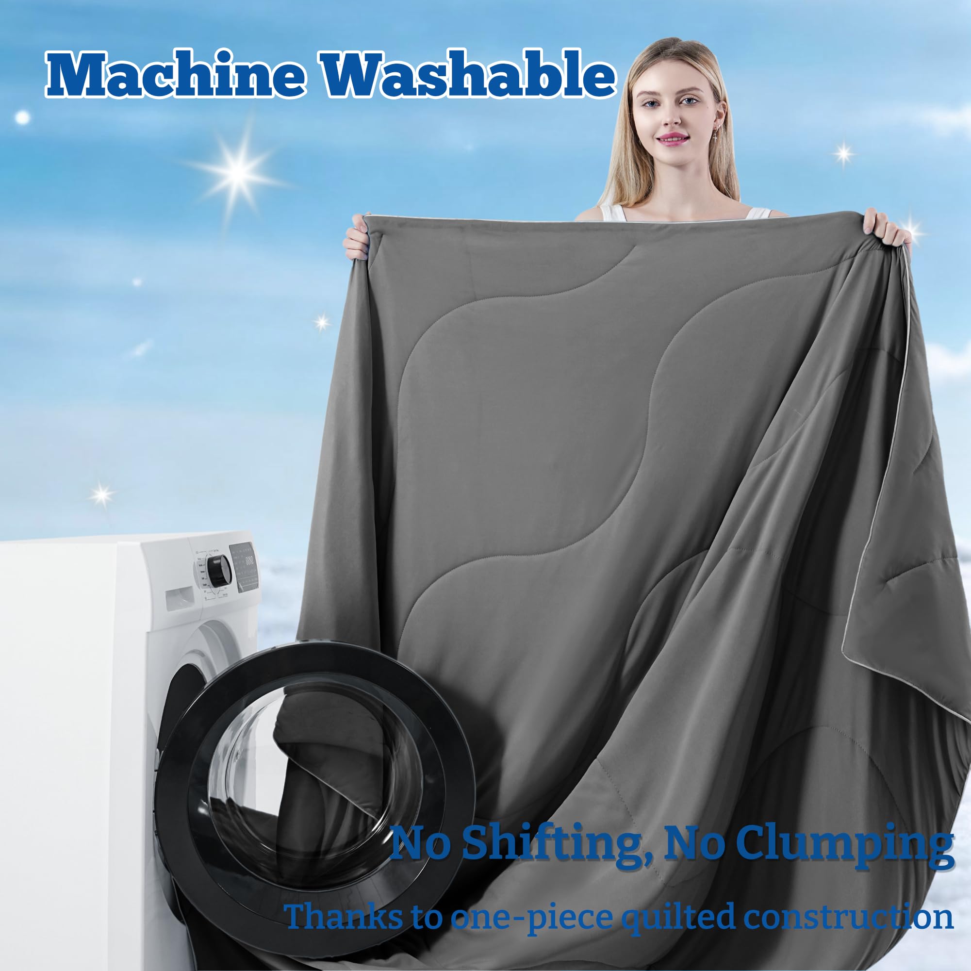 DOWNCOOL couette pliée montrant compacité et rangement aisé