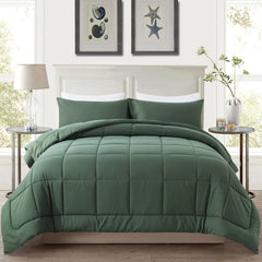 DOWNCOOL couette twin vue de devant couleur sauge confortable