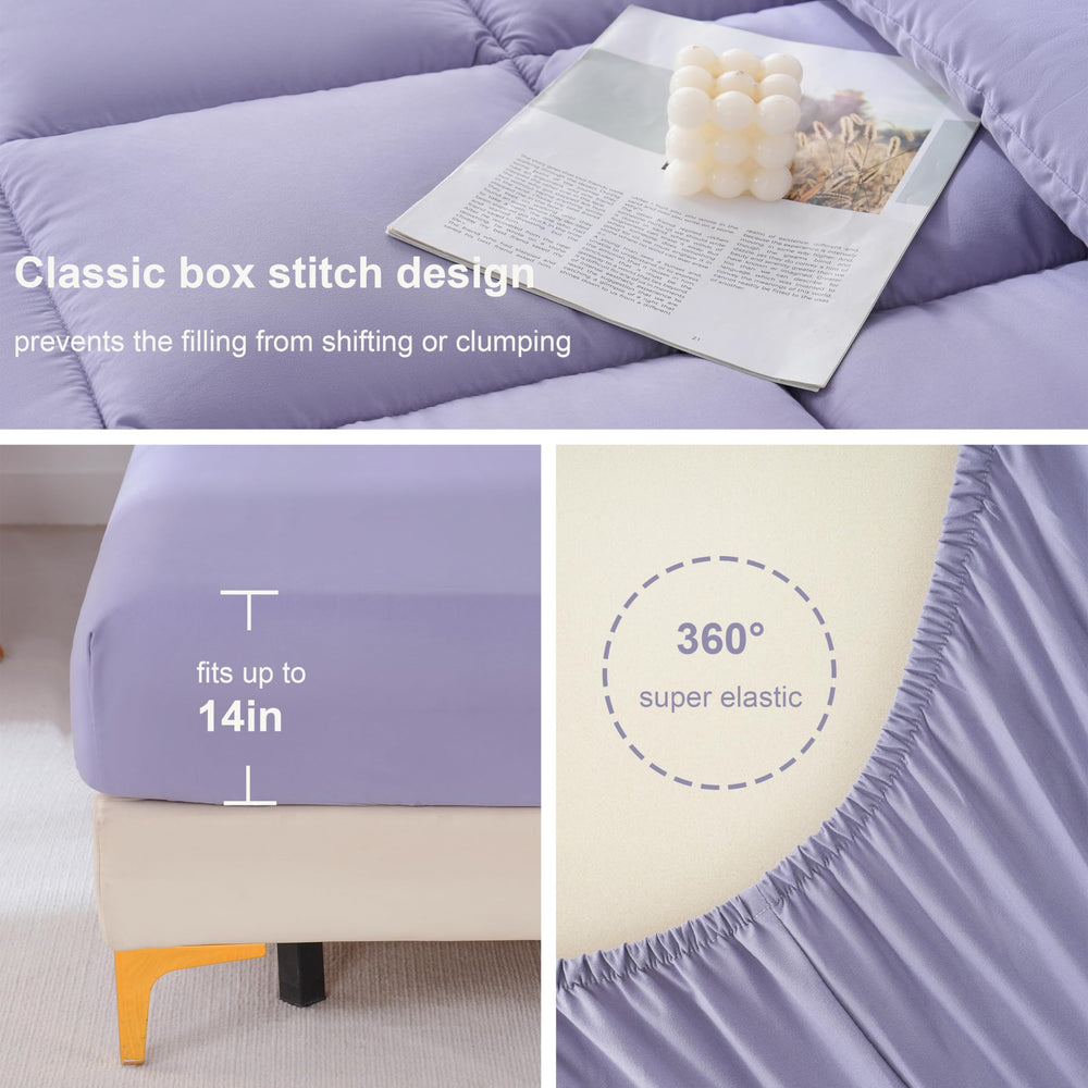 DOWNCOOL drap housse bien ajusté montrant l'élastique et l'ajustement parfait au matelas