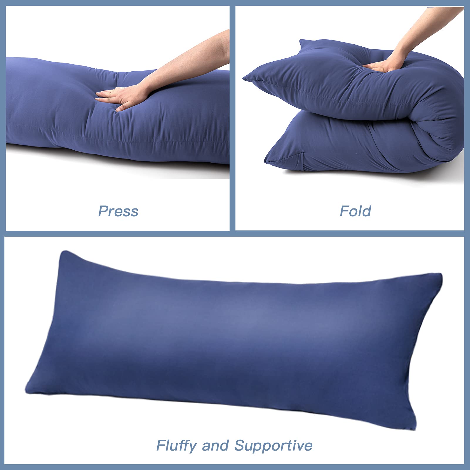 DOWNCOOL housse bleue en microfibre démontrant entretien facile