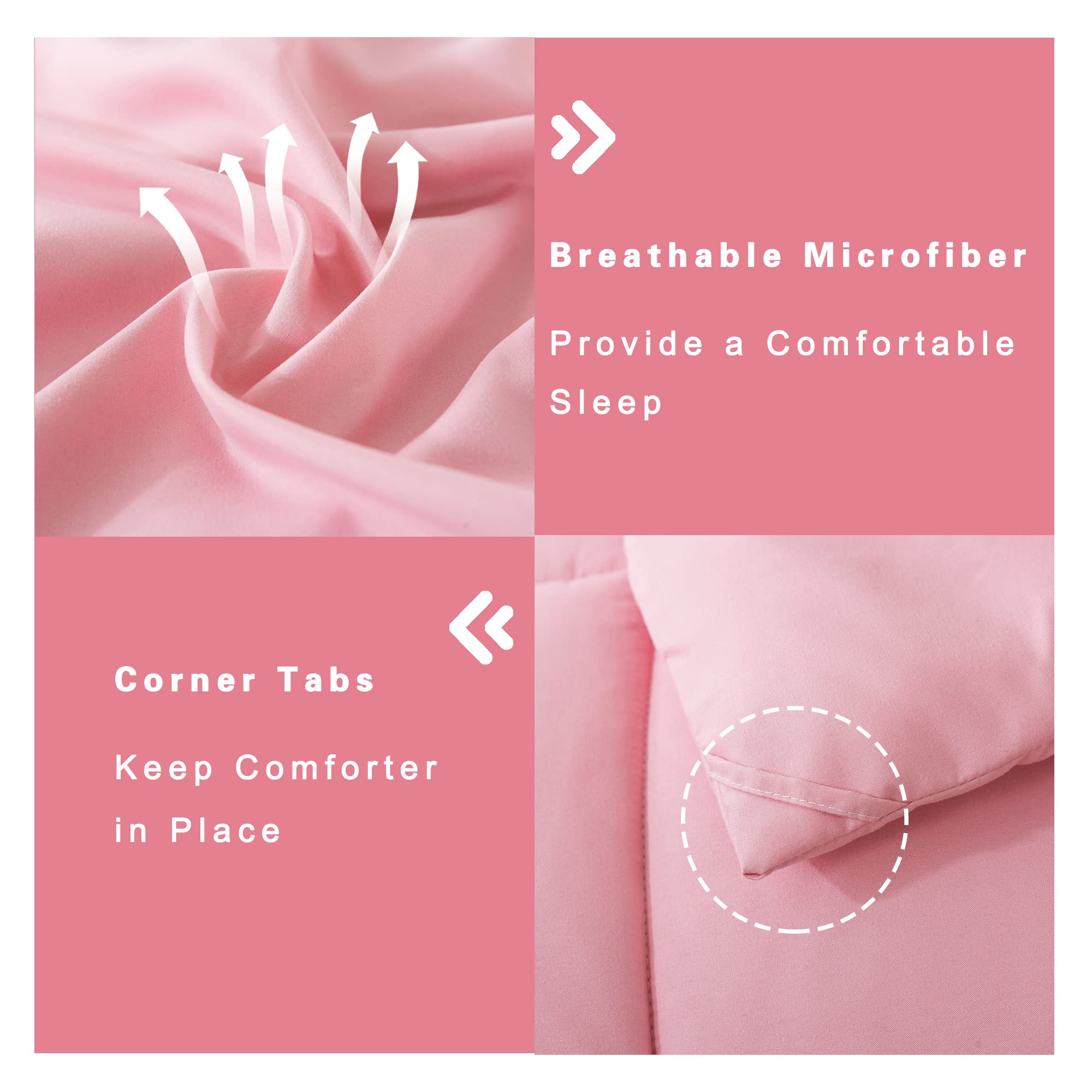 DOWNCOOL mise en scène sur lit rose créant une ambiance chaleureuse