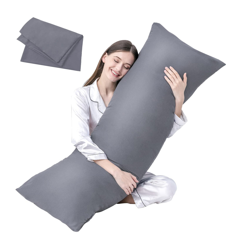 DOWNCOOL oreiller corps face avant montrant forme et couleur grise, confort immédiat