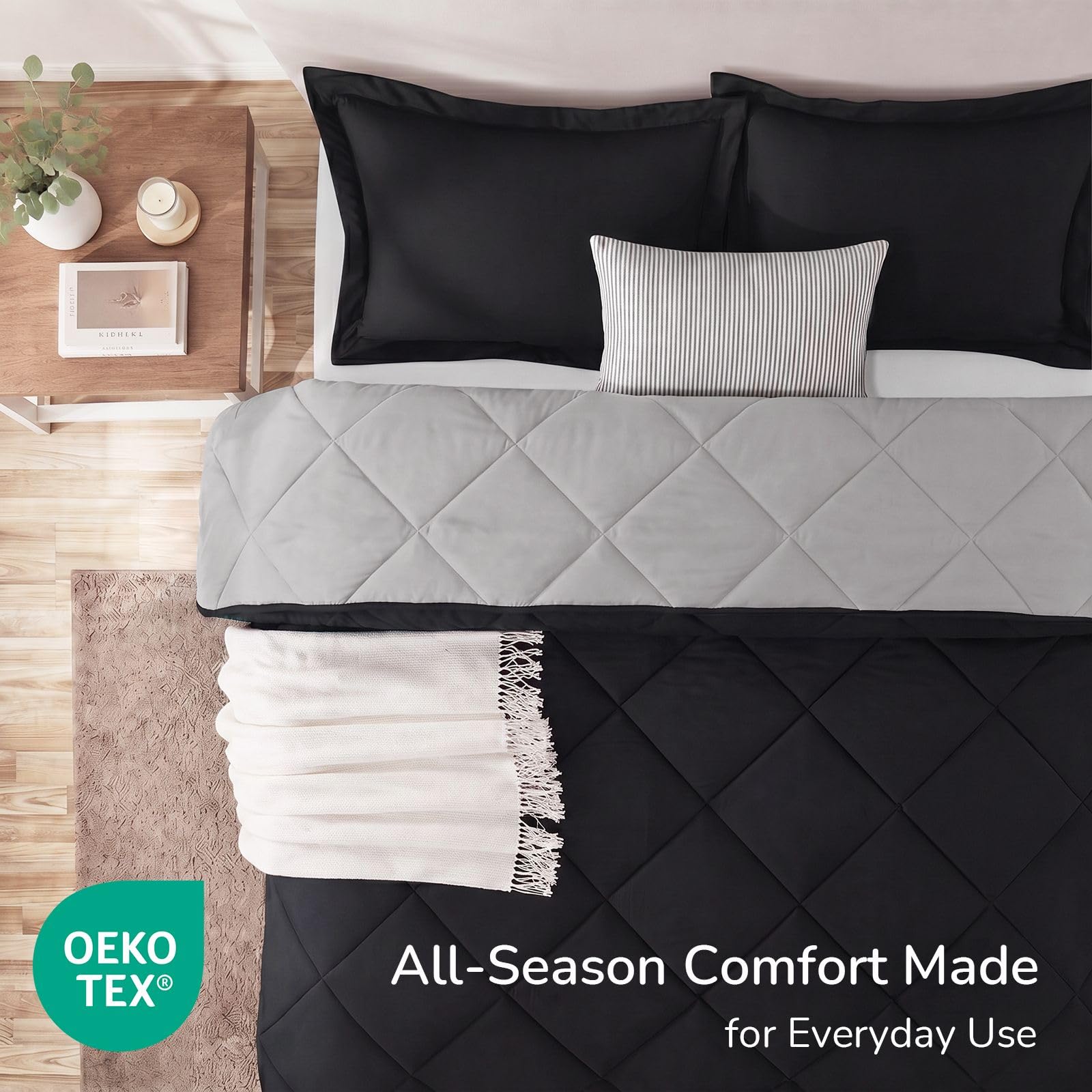 downluxe vue réversible noir vers gris pour varier le décor