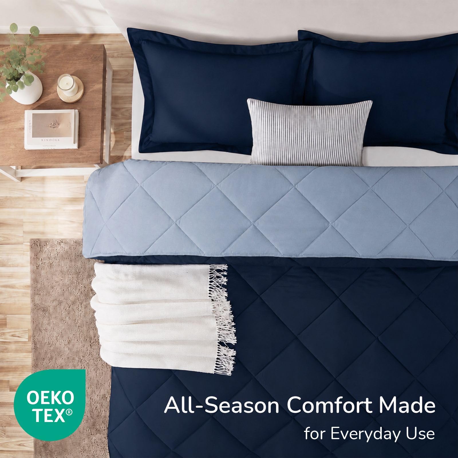 downluxe taies d'oreiller montrant finition soignée et confort