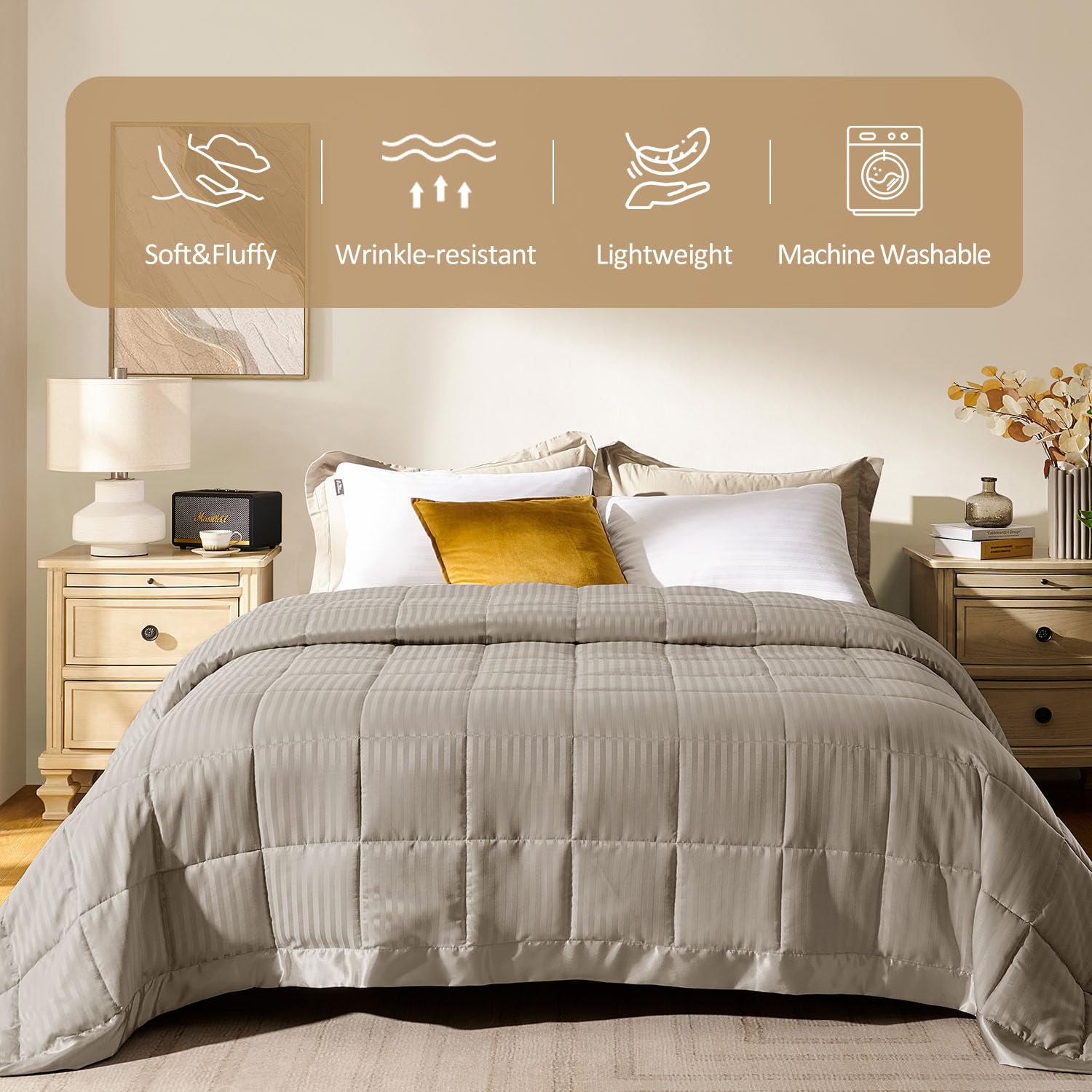 downluxe gros plan jacquard rayé montrant texture raffinée et confort