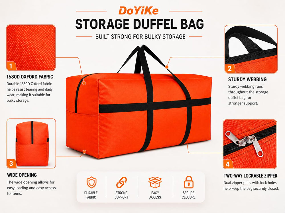 DoYiKe sac rempli de tentes et accessoires montrant grande capacité