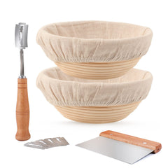 DOYOLLA banneton face et emballage montrant kit complet pour boulangers