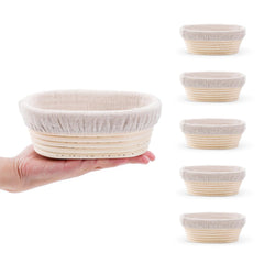 DOYOLLA banneton ovale face montrant la structure et favorisant une bonne fermentation