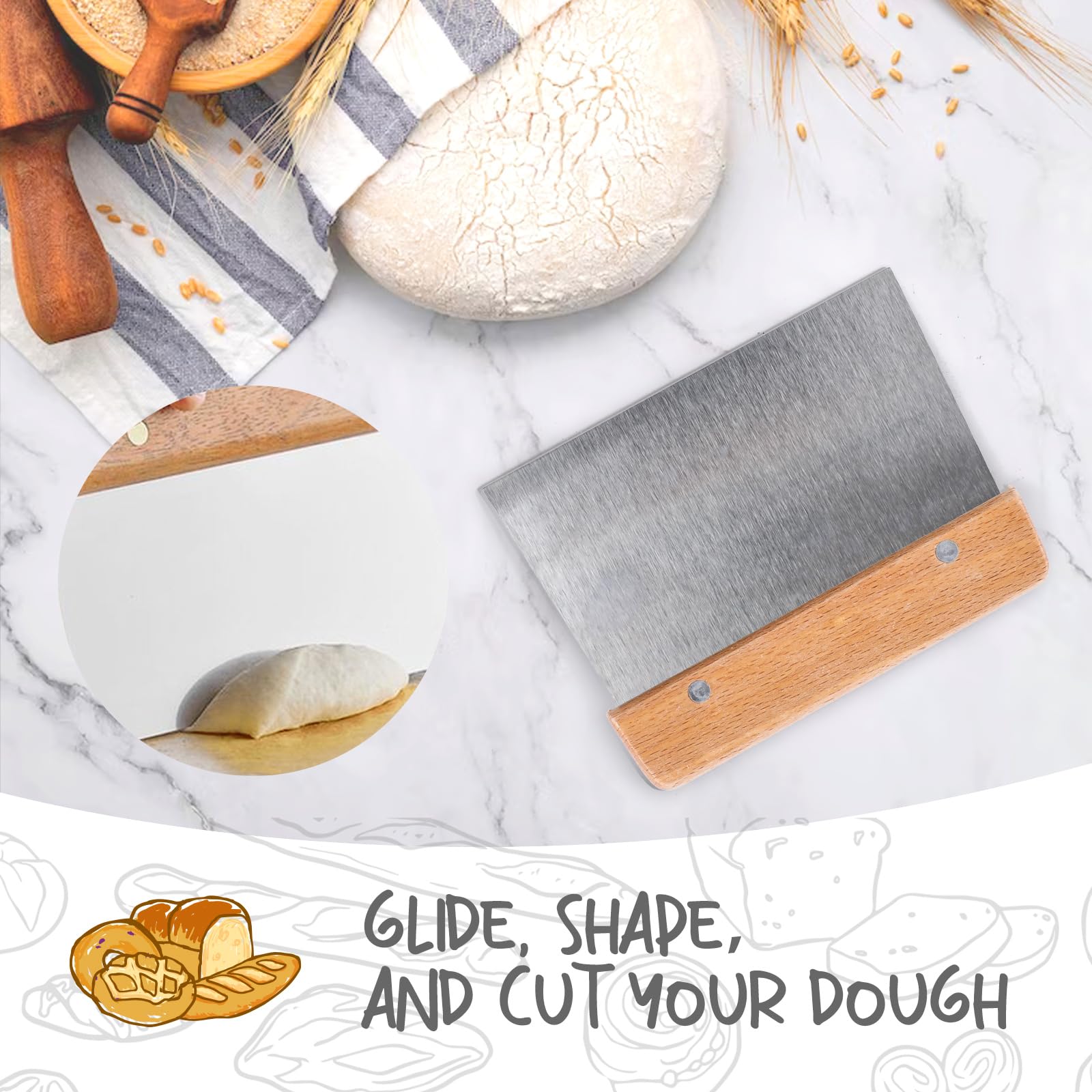 DOYOLLA banneton avec pâte en pousse illustrant maintien de la forme et fermentation