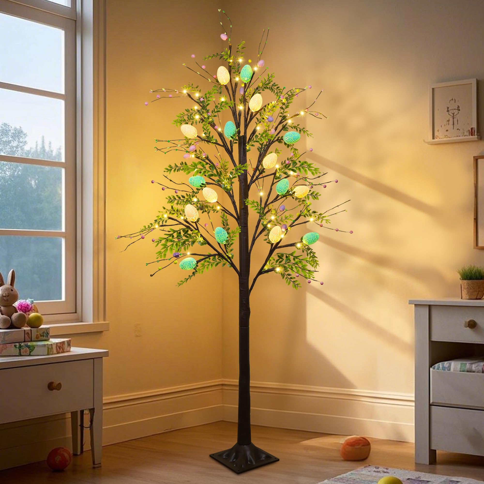 DR.DUDU arbre de Pâques entier posant une ambiance festive
