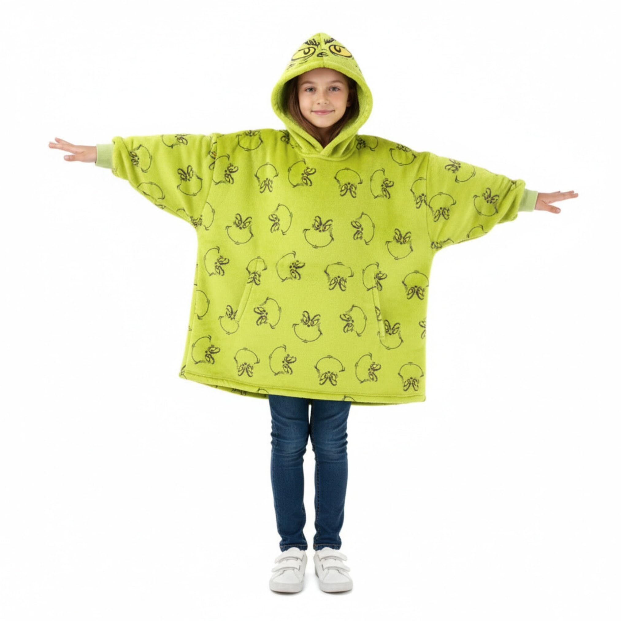 Dr. Seuss hoodie face avant avec imprimé Grinch, look festif et confortable