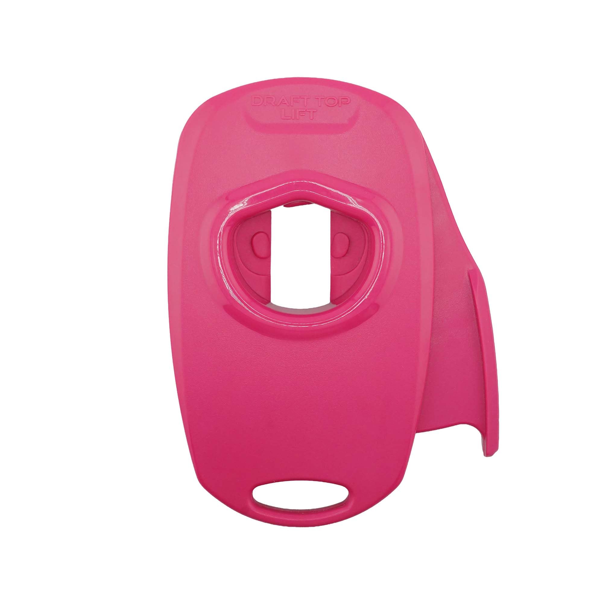 Draft Top devant emballage hot pink montrant accessoire pratique