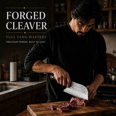 DRAGON RIOT gros plan de la lame forgée montrant précision et tranchant