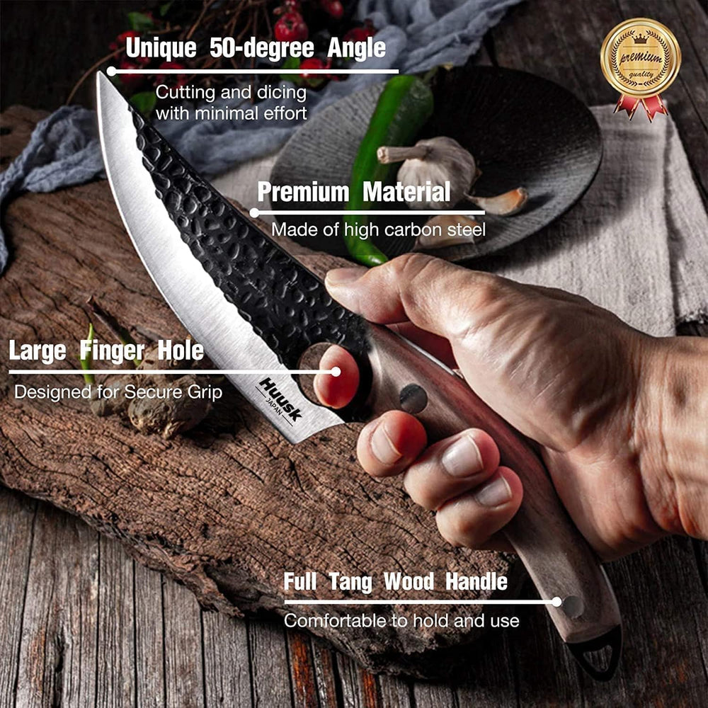 Dream Reach couteau en action découpant de la viande avec précision et rapidité
