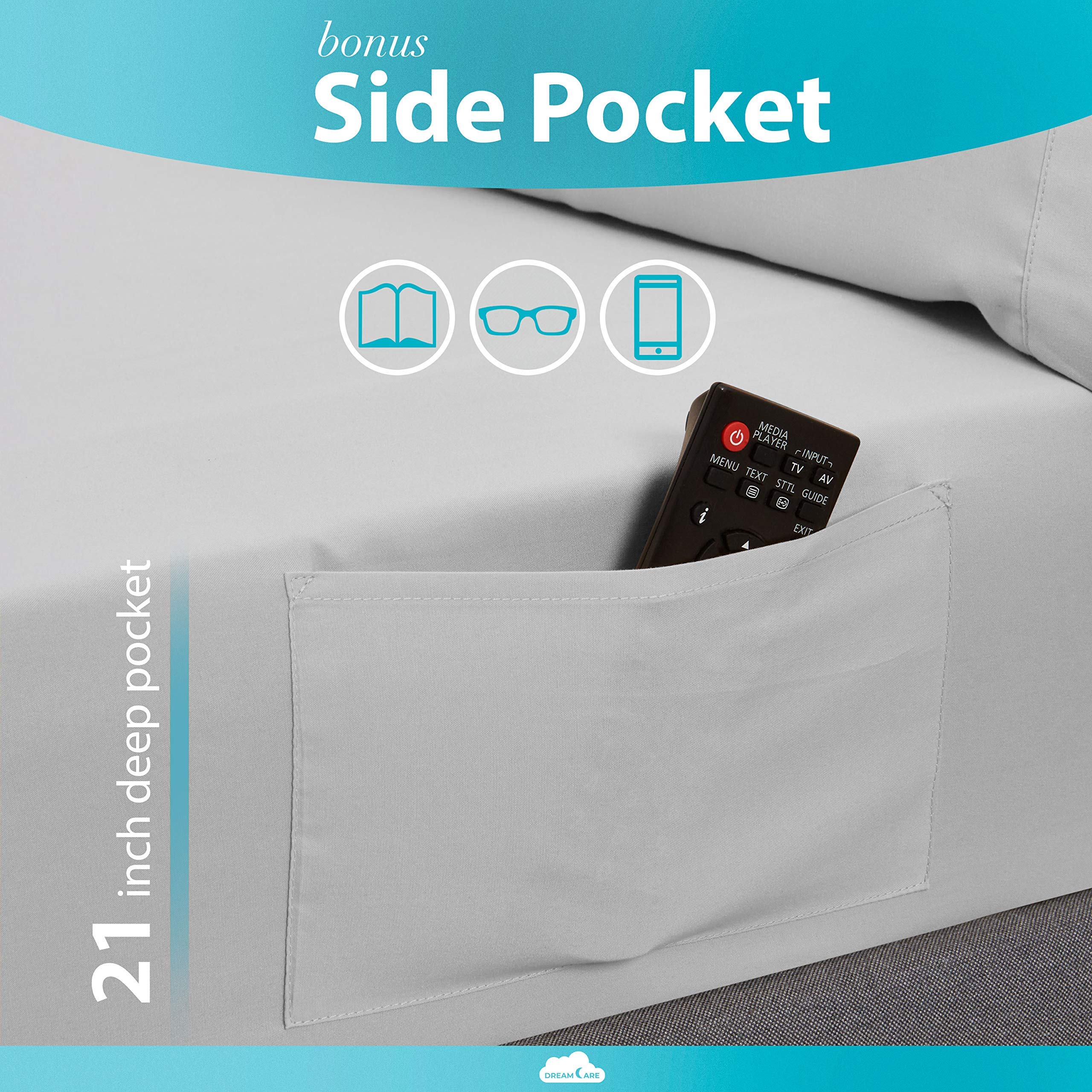 DREAMCARE gros plan microfibre brossée douce offrant confort et durabilité
