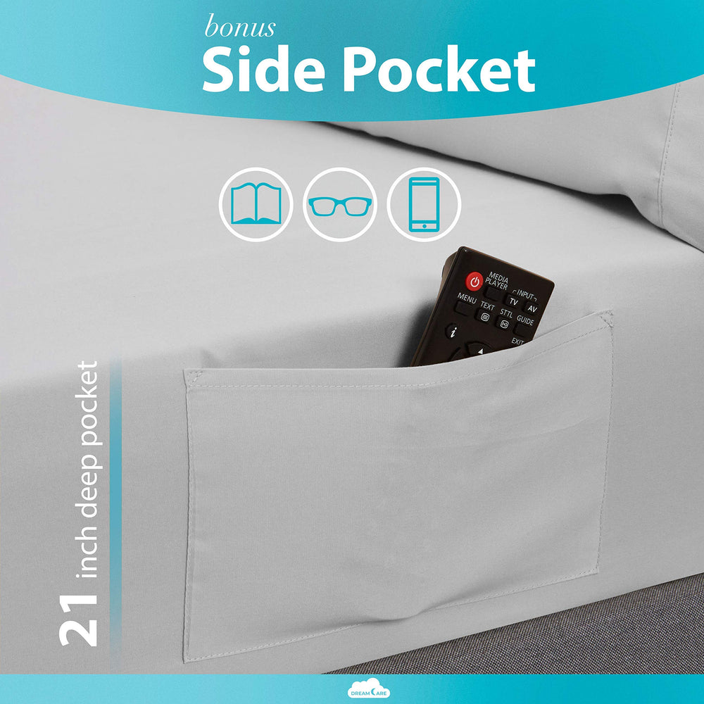 DREAMCARE gros plan microfibre brossée douce offrant confort et durabilité