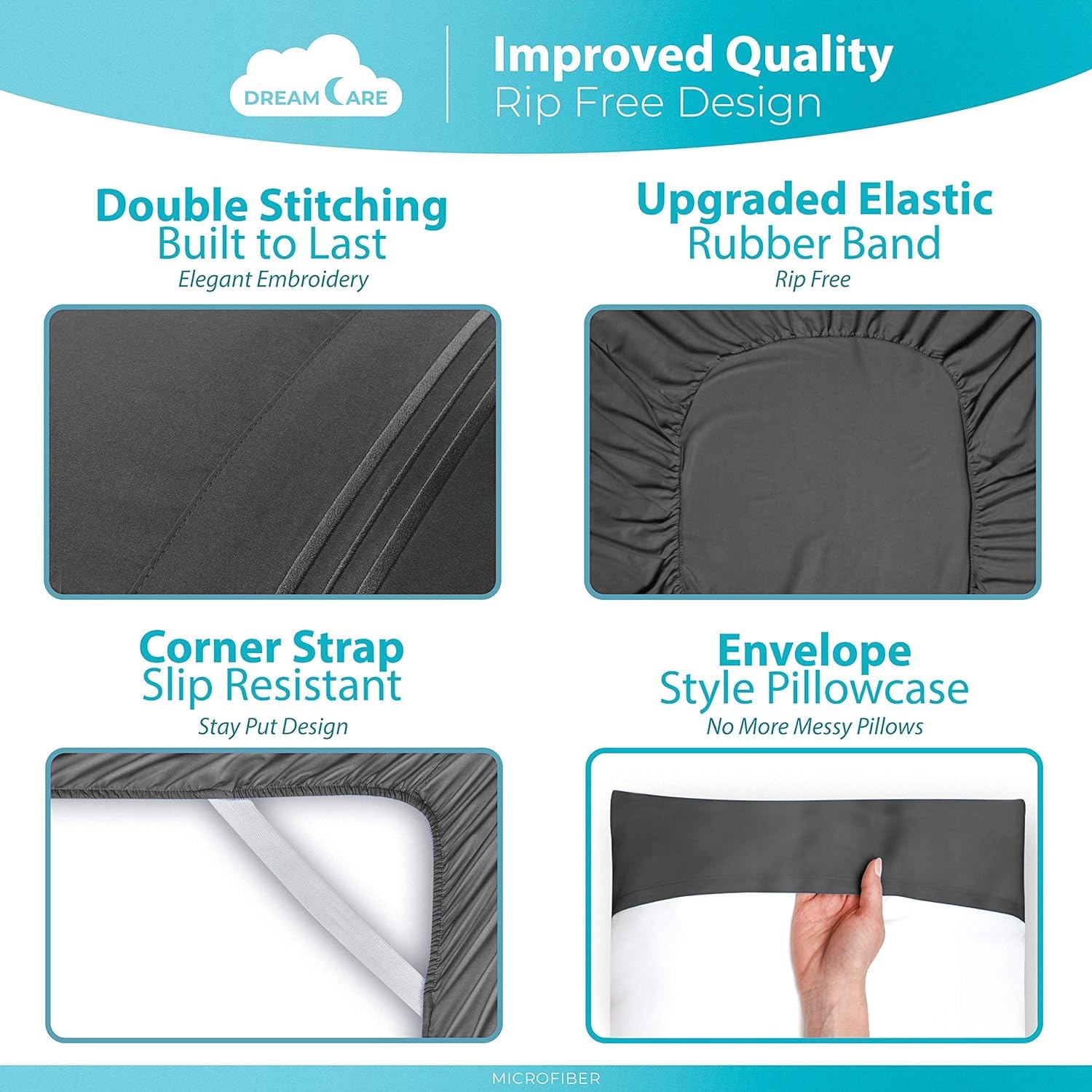 DREAMCARE draps installés sur lit scène lifestyle confort visuel et aspect rafraîchissant