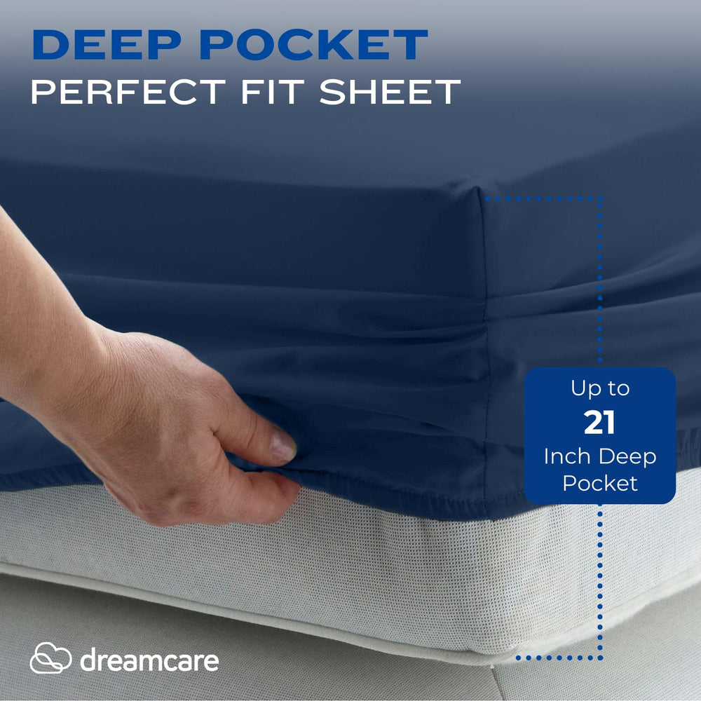DREAMCARE drap-housse extra deep posé sur matelas épais pour maintien sûr