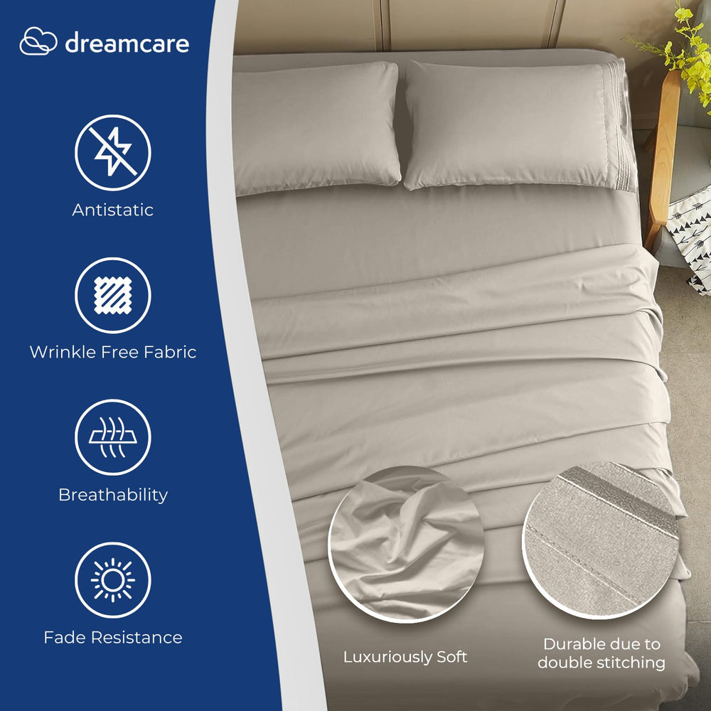 DREAMCARE drap housse avec poche latérale visible, rangement pratique