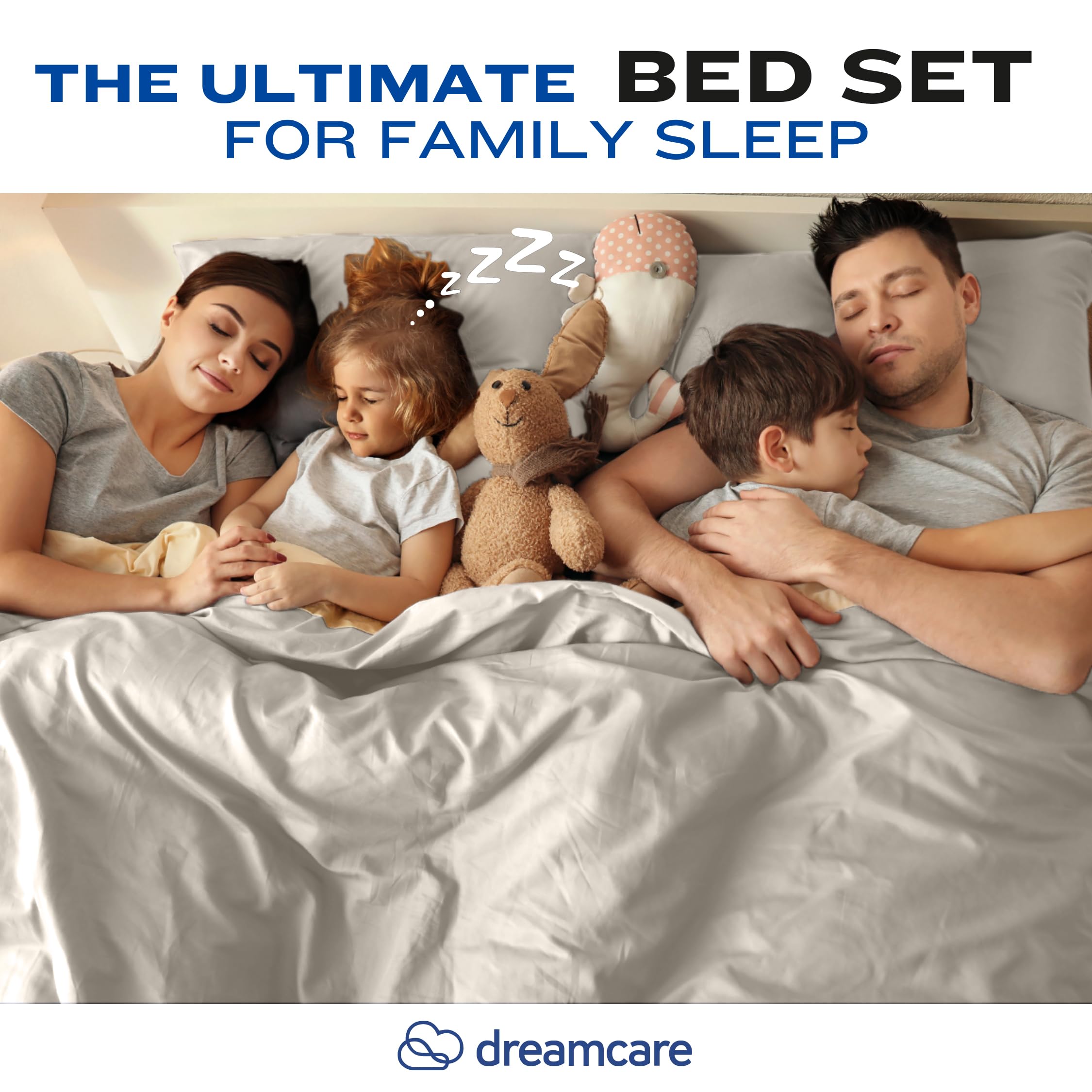DREAMCARE personne allongée sur draps, confort et respirabilité