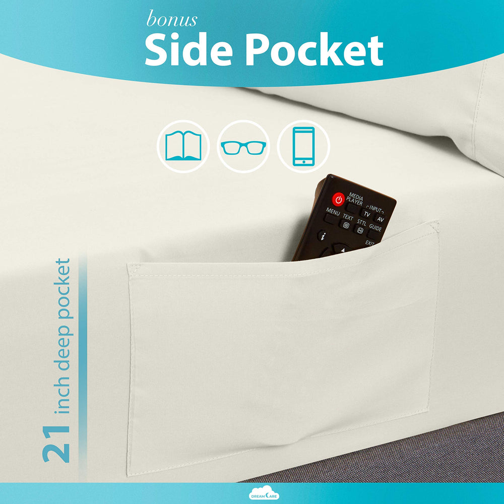 DREAMCARE poche latérale intégrée montrant rangement pratique pour smartphone