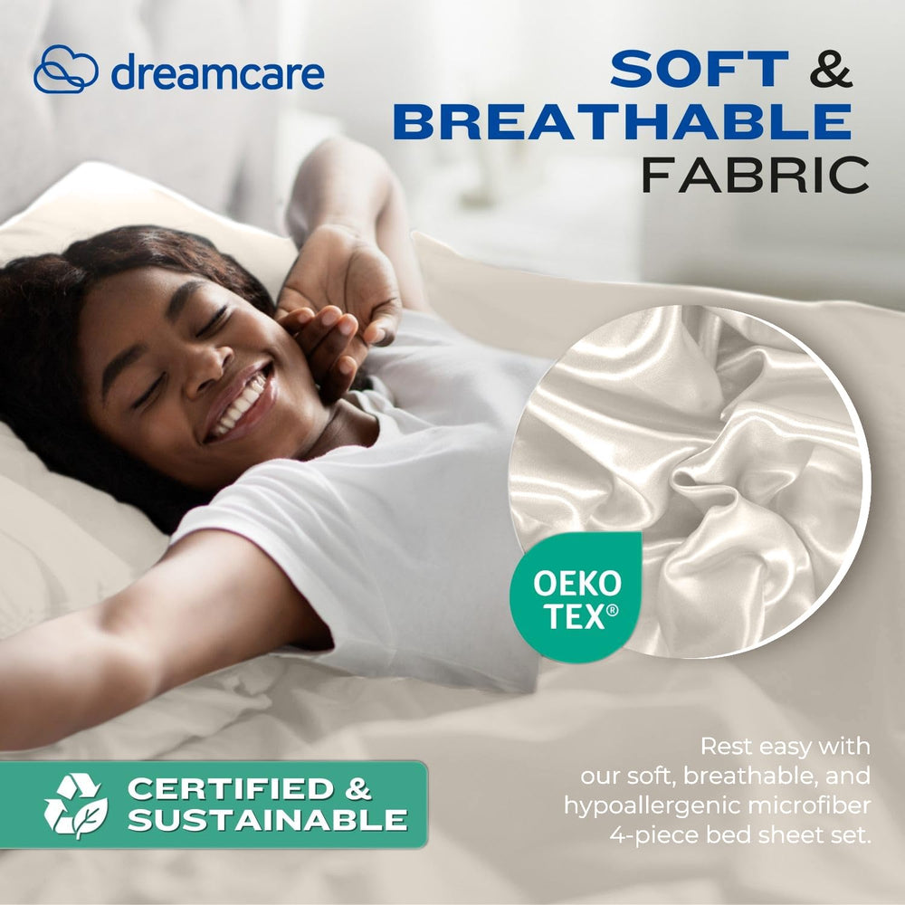 DREAMCARE taies d'oreiller détail texture et confort visuel