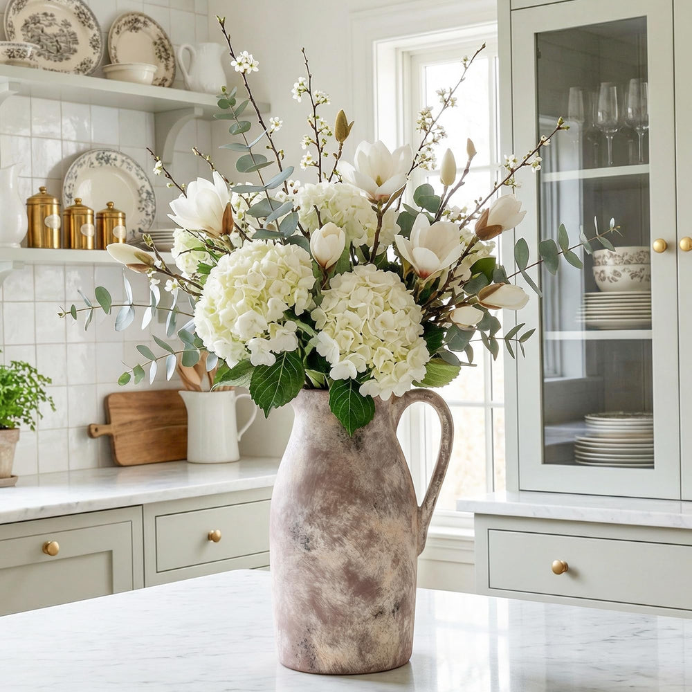 Dreamloom vase garni de fleurs séchées, ajoute chaleur et couleur instantanée