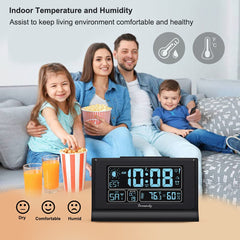 DreamSky port USB et boutons montrant recharge pratique au chevet