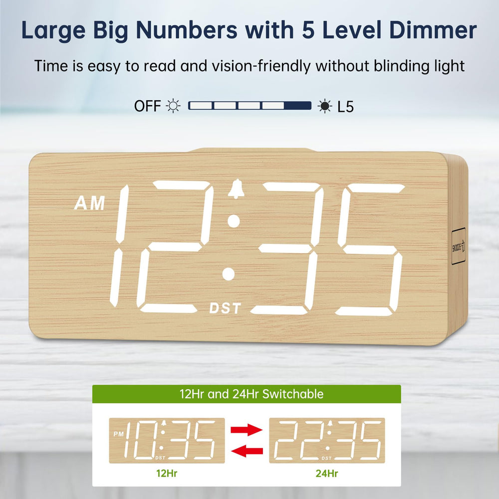 DreamSky adaptateur 5V/2.1A branché montrant alimentation stable du réveil