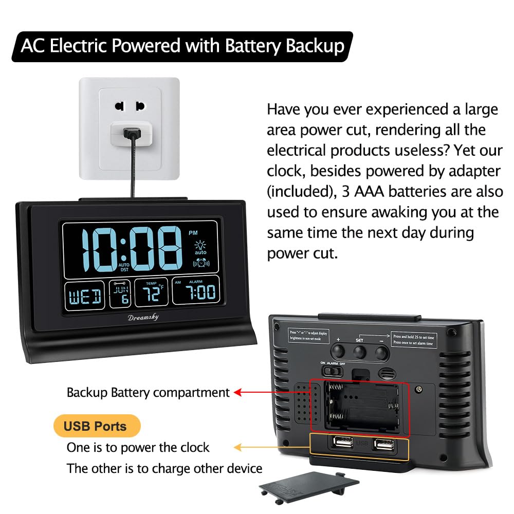 DreamSky bouton snooze visible pour reporter alarme et gagner quelques minutes