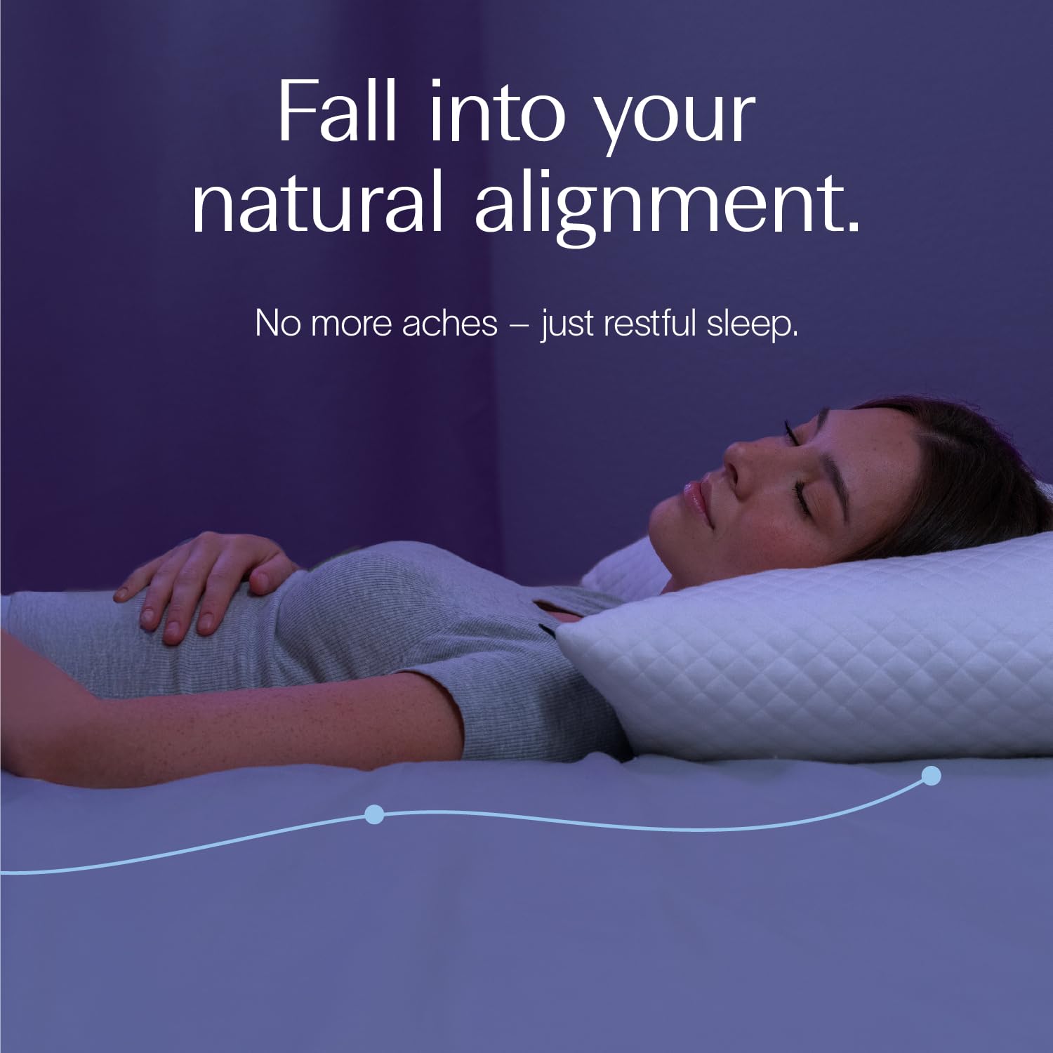 DreamyBlue gros plan du mélange mousse émiettée et touffes pour soutien modelable
