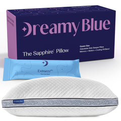 DreamyBlue vue face avant oreiller Queen maintien ergonomique