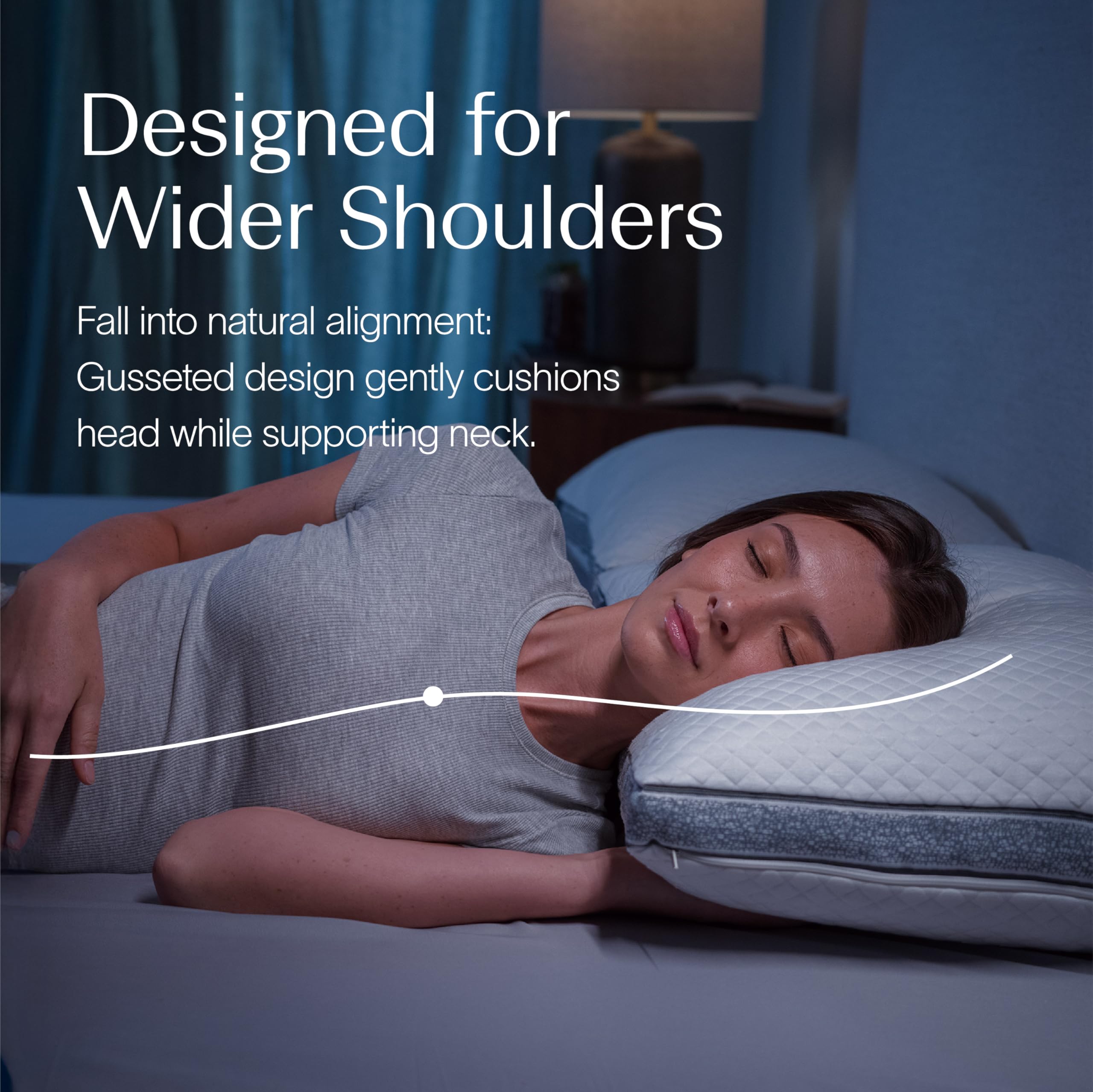 DreamyBlue profil gousset montrant soutien constant pour épaules