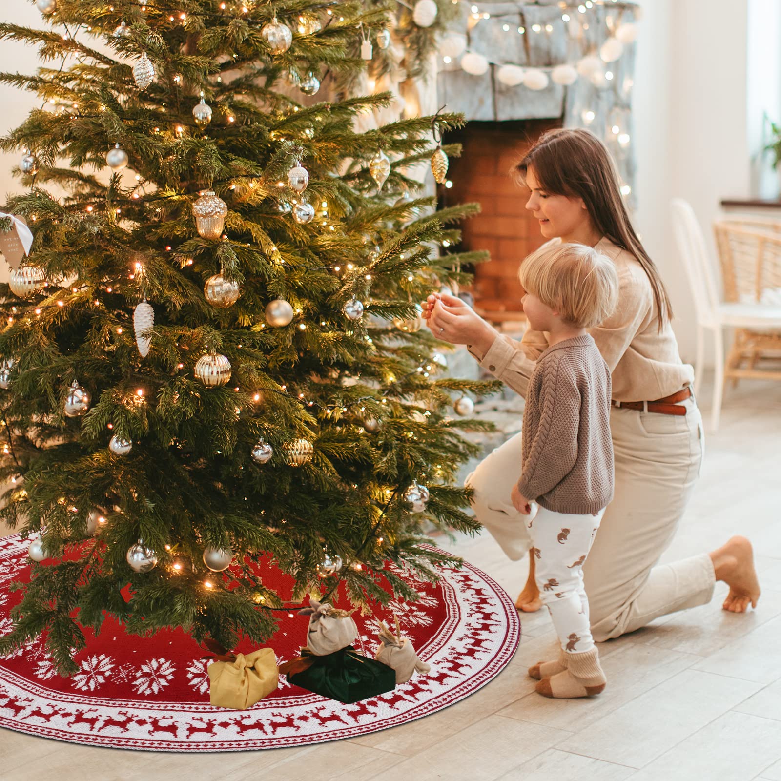Dremisland jupe en situation salon complète décor de Noël accueillant