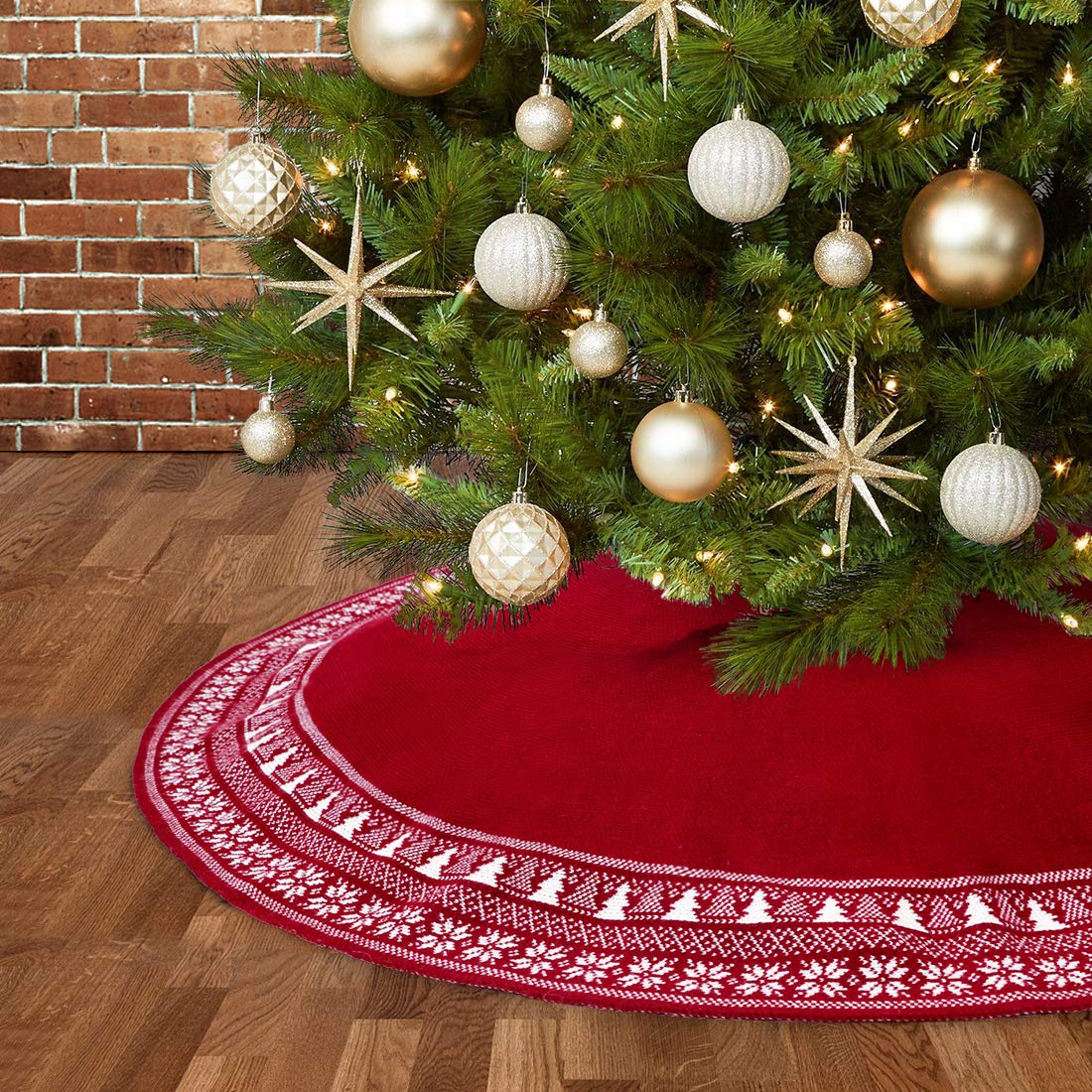 Dremisland jupe de sapin vue de face apportant chaleur décorative