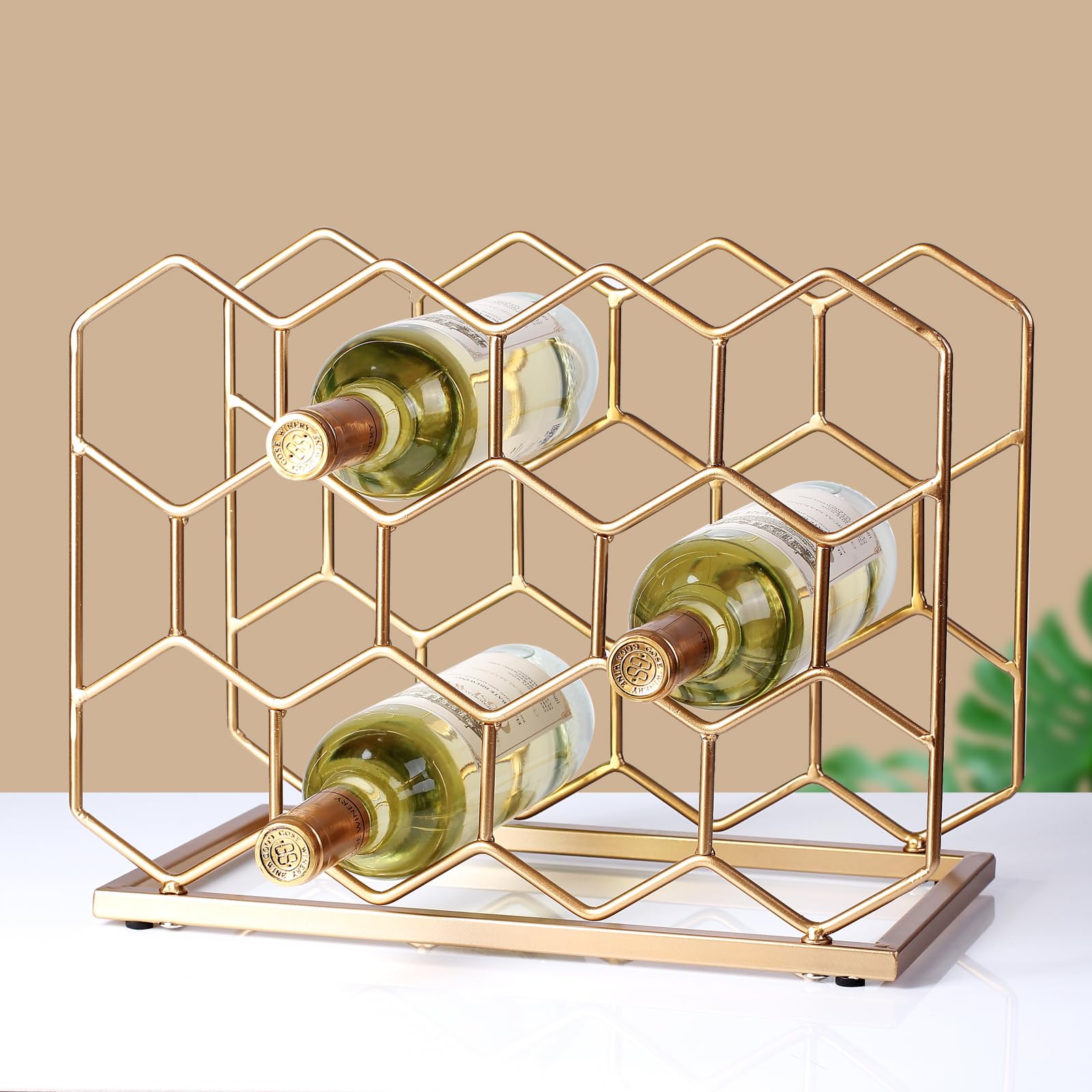 Drincarier range 14 bouteilles sur comptoir illustrant rangement pratique et accessible