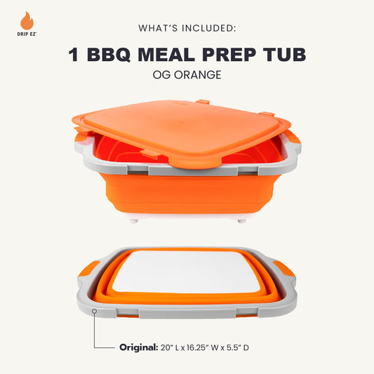 Drip EZ planche de découpe intégrée illustrant surface stable pour préparer aliments