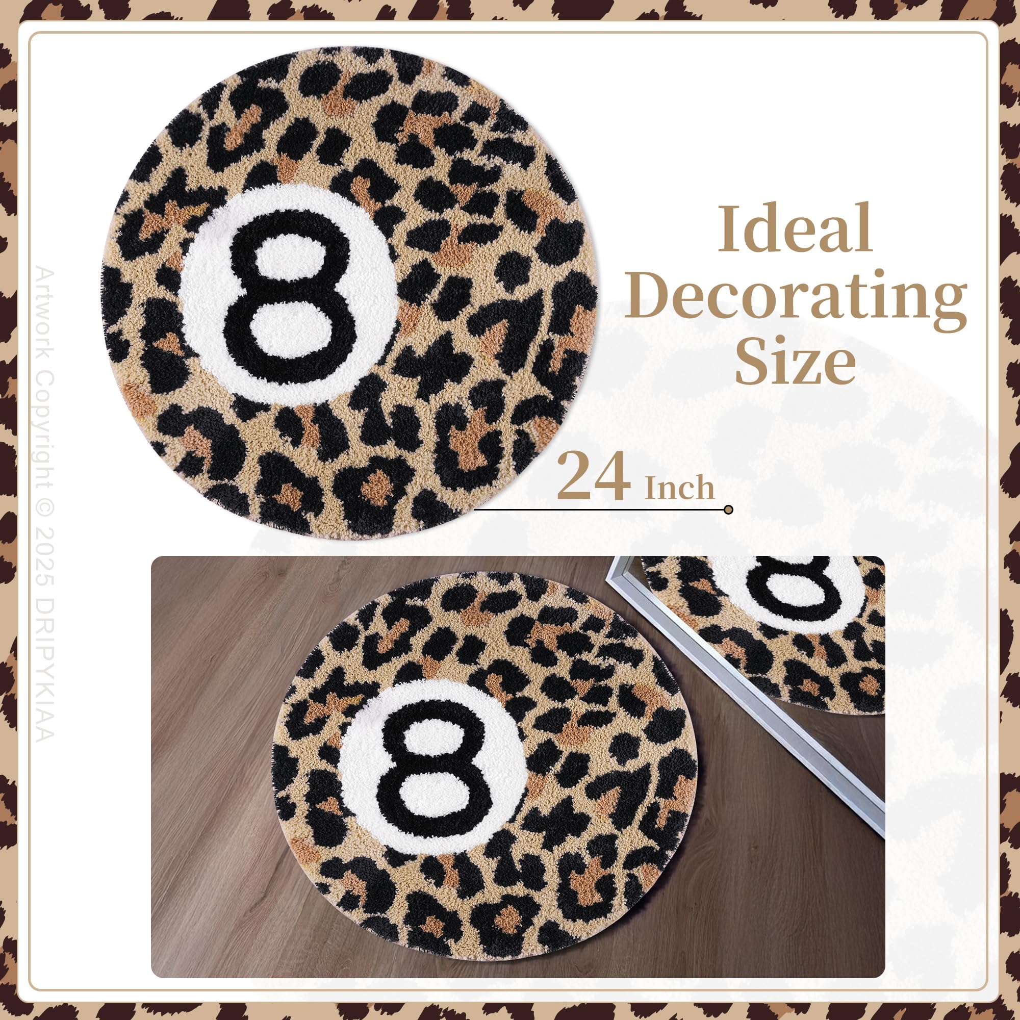 Dripykiaa détail impression 8-ball nette pour style moderne et impact