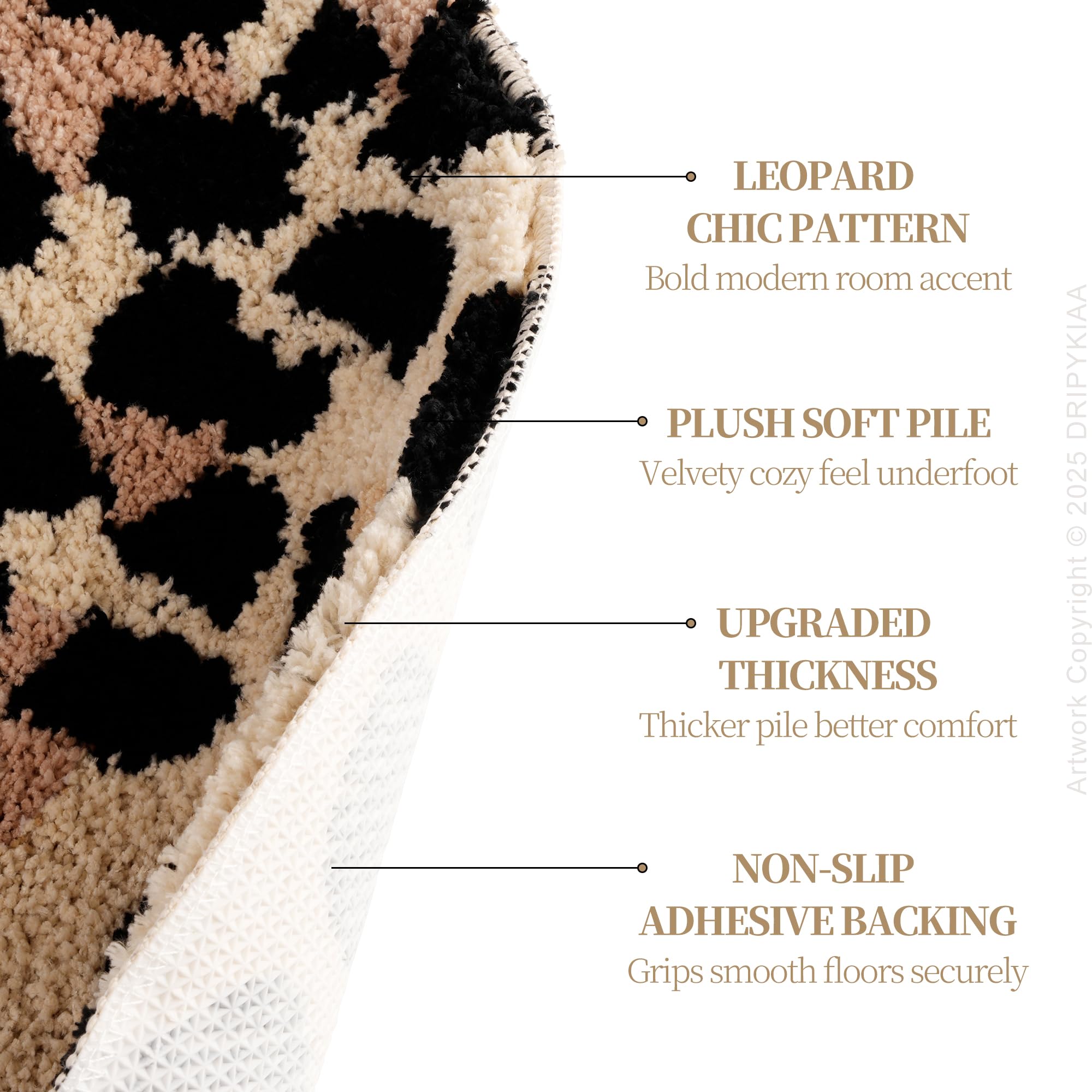 Dripykiaa gros plan texture poils doux pour confort et toucher velouté